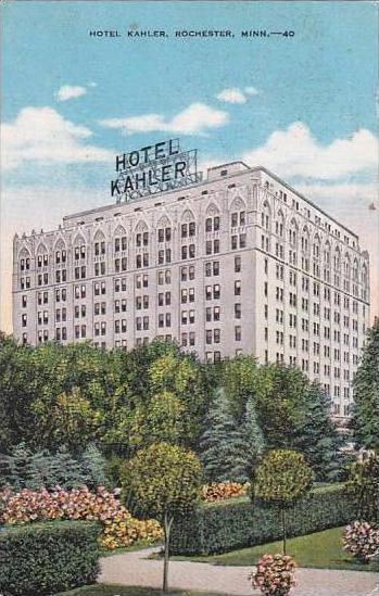 Minnesota Rochester Hotel Kahler 1947