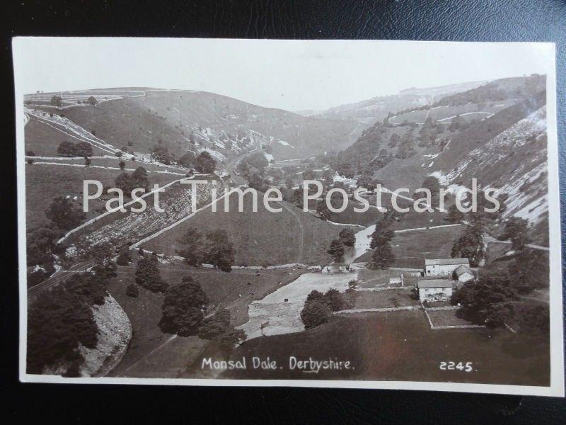 Derbyshire MONSAL DALE - Old RP Postcard by R. Sneath No.2245