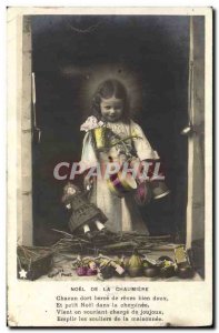 Old Postcard Fun Children Doll Christmas la Chaumiere