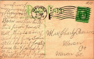 Rot Nelken Zuneigung Nehmen Von Sagen My Liebe für Thee 1910s Geprägt Postkarte