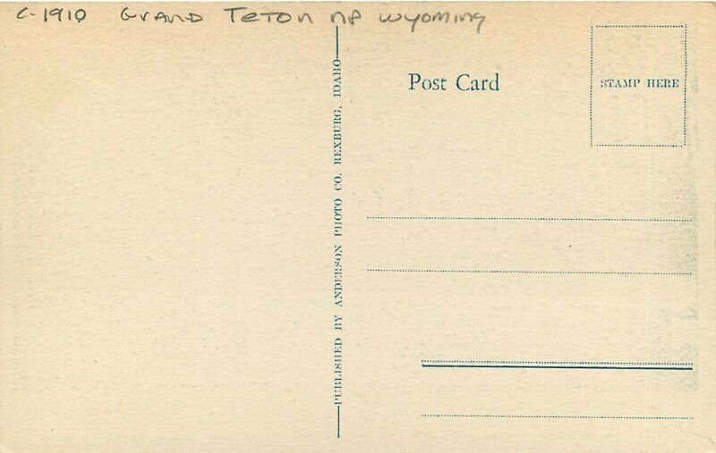 Anderson C-1910 Girls Teton NP Wyoming Jackson Lake #206A Postcard 21-2429