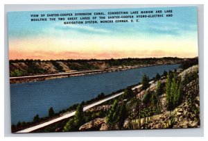 Vintage 1940s Postcard Santee Cooper Hydro Electric Moncks Corner South Carolina