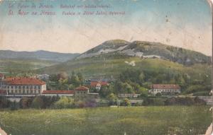 Slovenia Šent Peter na Krasu Pivka Train Station & Hotel 1910s postcard