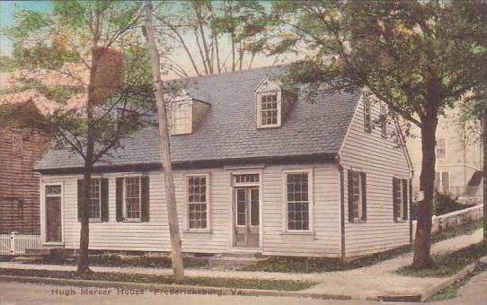 Virginia Fredericksburg Hugh Mercer House Albertype