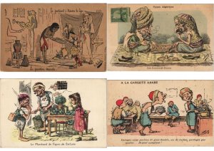 HORT AFRICAN TYPES HUMOR 11 Vintage Postcards (L5213)