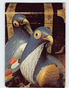 Postcard Eloisonne birds, Arts and Industries Building, Washington, D. C.