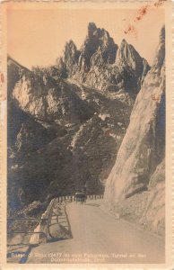 Sasso di Stria Falzarego Pass Dolomitenstraße Tirol RPPC Postcard