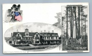 SOUTHERN PINES HOTEL NC ANTIQUE POSTCARD by ARTHUR LIVINGSTON