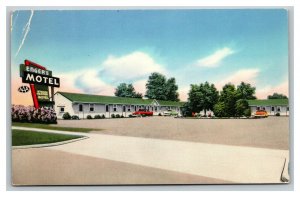 Vintage 1940's Postcard Enger's Motel Dickinson North Dakota