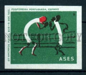 500709 PORTUGAL ASES BOXING Vintage match label