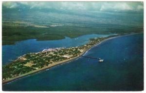 Costa Rica Puntarenas Aerial View 1950s-1960s Postcard #1