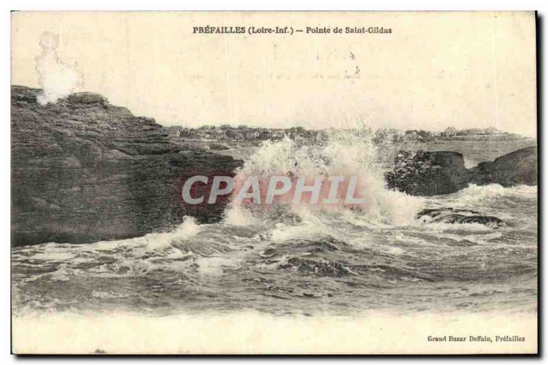 Postcard Old Prefailles Pointe Saint Gildas