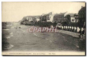 Old Postcard Arromanches Les Bains Overlooking the Beach