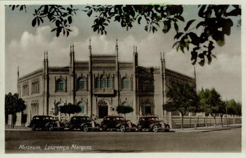 mozambique, LOURENÇO MARQUES, Museum, Car (1930s) Postcard