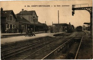 CPA AK CRÉPY-en-VALOIS - La Gare (211378)