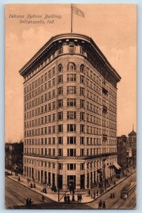 Indianapolis Indiana IN Postcard Indiana Pythian Building Scene 1907 Vintage