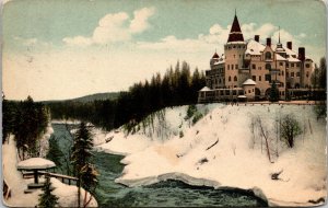 VINTAGE POSTCARD THE OLD VALTION CASTLE AT IMARA FINLAND MAILED TO USA 1911 rare