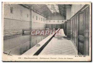 Old Postcard Charbonnieres Spa Establishment of Men Pool