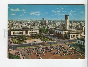 470925 Morocco Casablanca United Nations square cars Old postcard