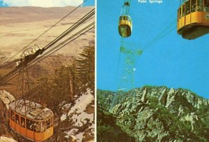 Postcard EarlySeasonal  Views of  Aerial Tramway in Palm Springs, CA.    R3