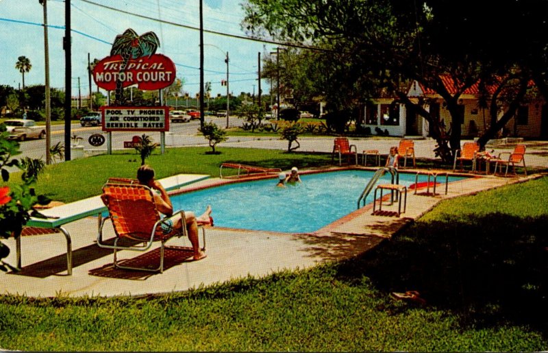 Texas Brownsville Tropical Motor Court 1962