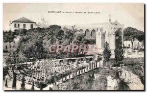 Postcard Old Carthage Garden Museum St. Louis Tunisia