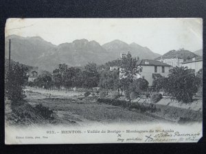 France Alpes Côte d'Azur MENTON Vallee de Borigo - Montagnes c1903 UB Postcard