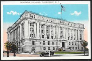 Municipal Building Washington DC Unused c1920s