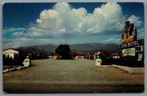 Postcard Banning CA c1950s El Don Motel Riverside County US Highways 60 70 99