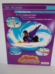 Namco Alpine Surfer Arcade FLYER Original NOS Video Game Snow Boarding 1996   