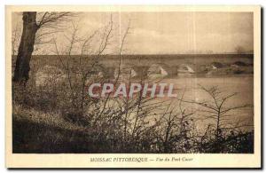 Postcard Old Moissac Scenic View Bridge Cacor