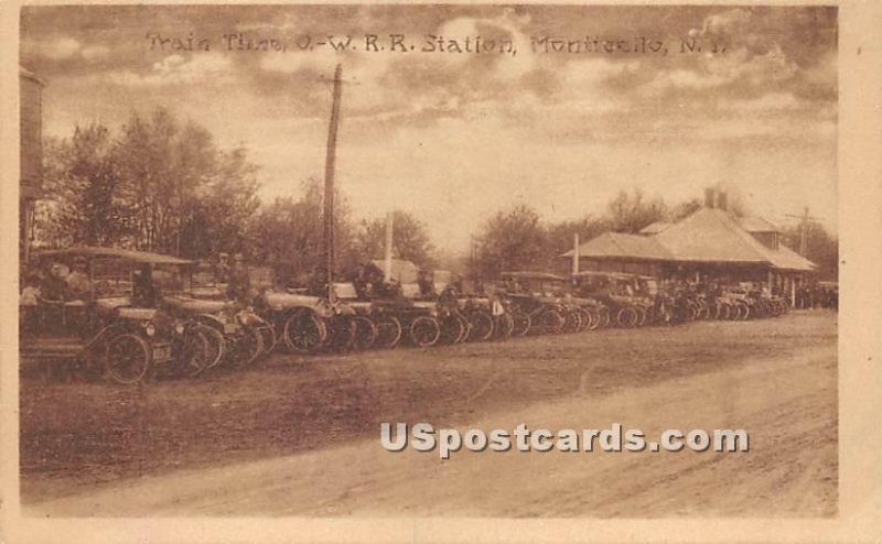 Train Time O & WRR Station - Monticello, New York NY  