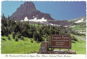 Logan Pass Continental Divide Glacier National Park Montana 4 by 6