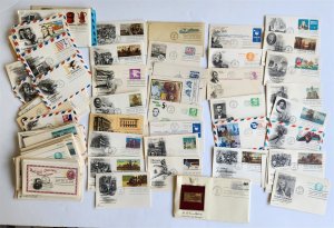 120 POSTCARDS & ENVELOPES FIRST DAY of ISSUE VINTAGE MIXED LOT