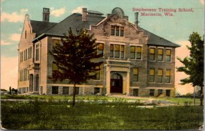 Postcard Stephenson Training School in Marinette, Wisconsin