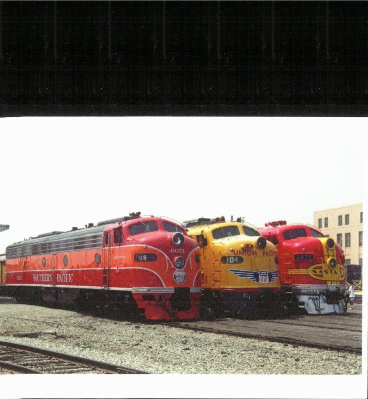 The Big Three Pacific Coast RR's Locomotives, Photographed in LA CA Post...