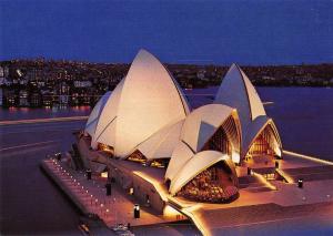 BR101877 the sydney opera house nsw  by night  australia