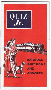 Association of American Railroads Quiz Jr Booklet Questions & Answers Trains