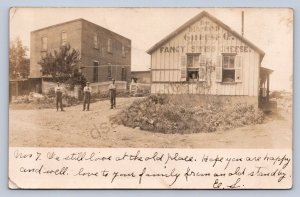 K3/ Vermilion Axtel Ohio RPPC Postcard c1910 Diamond Cheese Co Factory 405