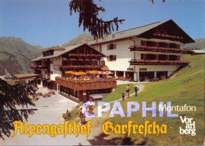 Postcard Modern Alpenhof Garfrescha, A-6791 St. Gallenkirch
Familie Tschanhenz