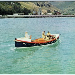 c1950s Sumner, Christchurch New Zealand Rescue II Lifeboat Boat 4x6 PC NZ Vtg M6