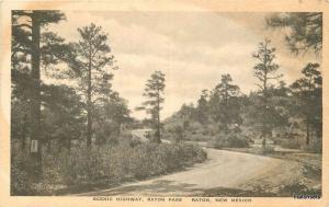 1930s Scenic Highway Raton Pass RATON NEW MEXICO Albertype Postcard 997