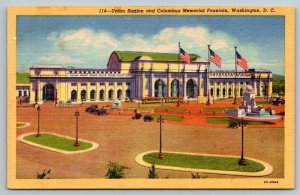 Union Railroad Station  Washington DC  Postcard