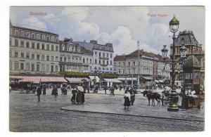 Early 1900s Belgium Photo Postcard - Brussels, Place Rogier  (OO138)