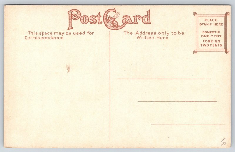 Concord Massachusetts~Battle Ground Obelisk Monument~River~Bridge~c1910 Postcard