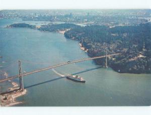 Unused Pre-1980 BRIDGE SCENE Vancouver British Columbia BC d3680