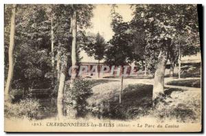 Old Postcard Charbonnieres Les Bains Casino Park