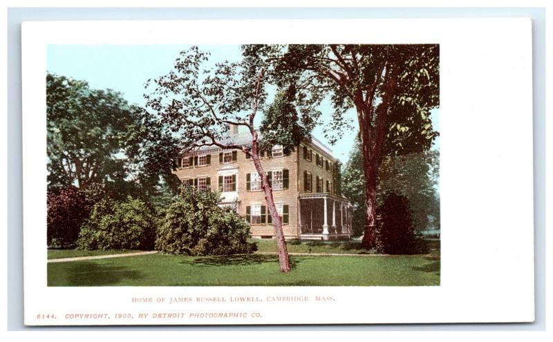 Postcard Home of James Russell Lowell, Cambridge, MA D29