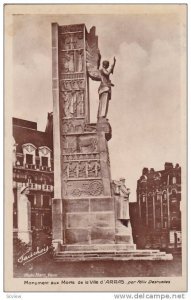 RP; Monument aux Morts de la vVille d´ARRAS, per Felix Desruelles, Nord-Pas-...