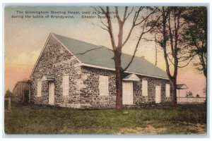 1940 Birmingham Meeting House Hospital Battle Brandywine Chester County Postcard